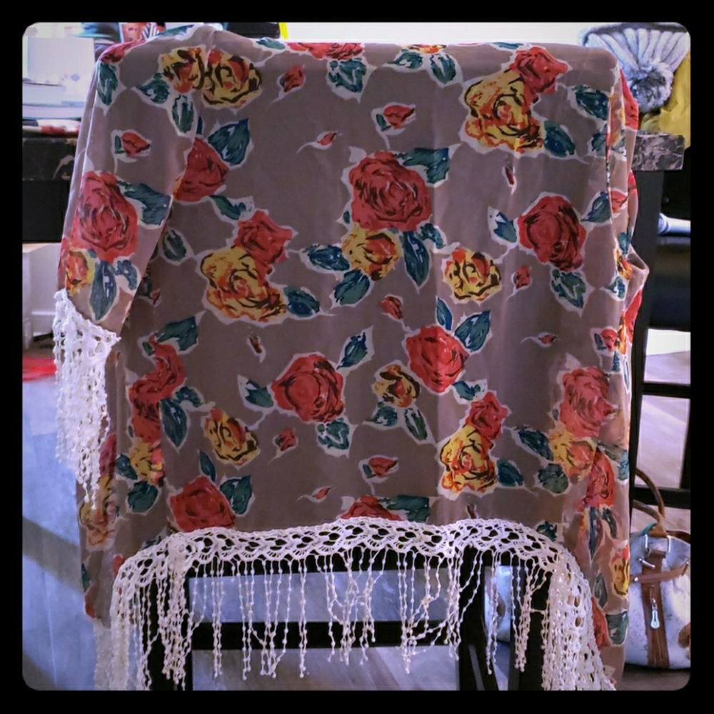 Unique short kimono cardigan
